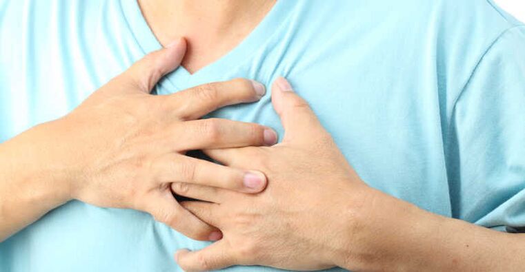 Torakālā osteohondroze bieži izpaužas kā sāpes sirds rajonā